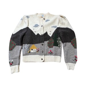 Rare Goschler Pastoral Cardigan Cottage Core Folklore Bohemian Handmade